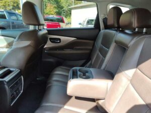 Leather car seat interior